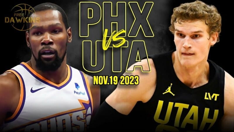 Highlights Jazz vs Suns, NBA 2023/24