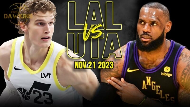 Highlights Lakers vs Jazz, NBA 2023/24