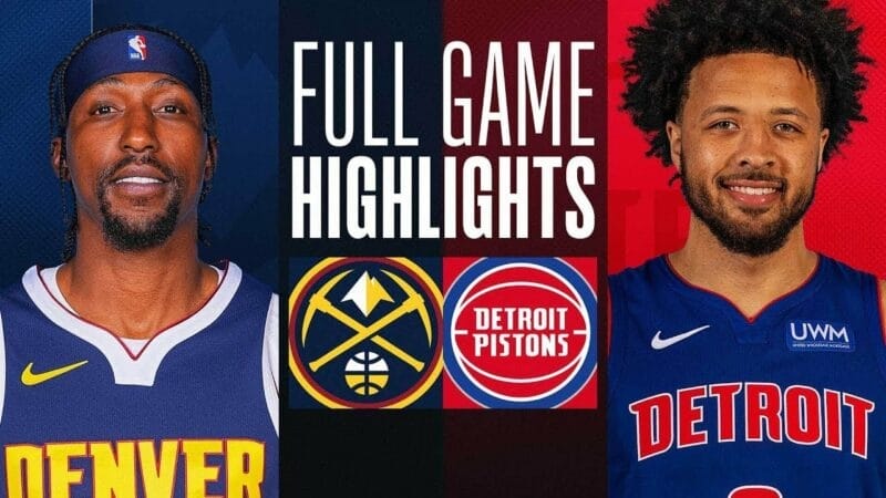 Highlights Pistons vs Nuggets, NBA 2023/24