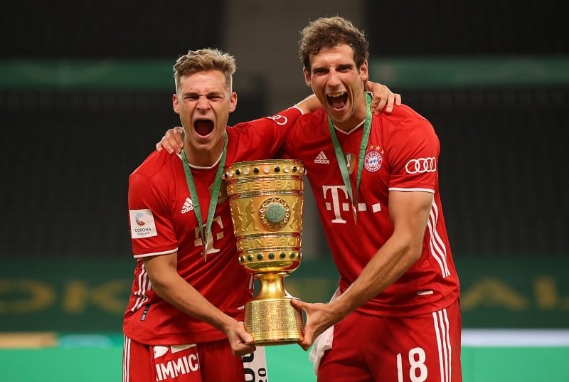 Kimmich và Goretzka đã cùng Bayern thống trị bóng đá Đức