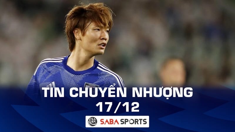 Tin chuyển nhượng bóng đá hôm nay 17/12: Tottenham chiêu mộ trung vệ ĐT Nhật Bản
