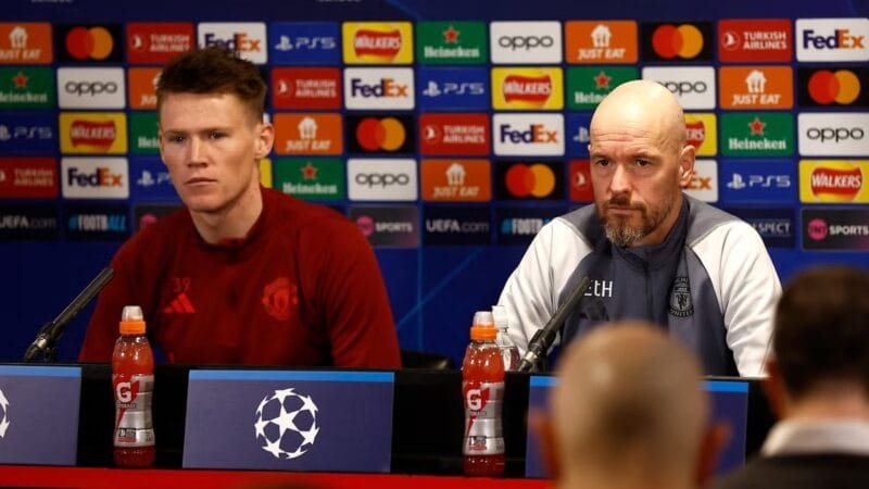 McTominay phát biểu trong cuộc họp báo tại Champions League