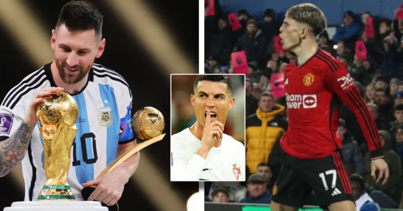Garnacho hâm mộ Ronaldo và cũng yêu mến đồng hương Messi