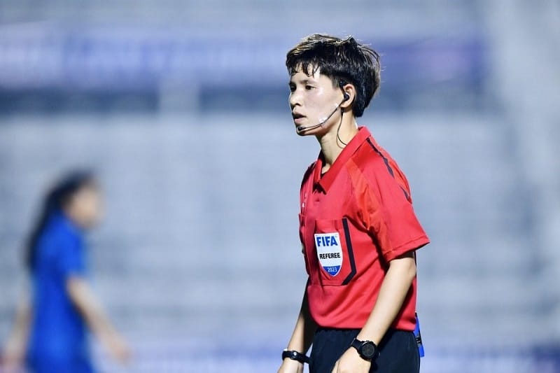 Trọng tài Lê Thị Ly sẽ bắt chính trận đấu giữa nữ Triều Tiên và Nhật Bản (Ảnh: VFF).