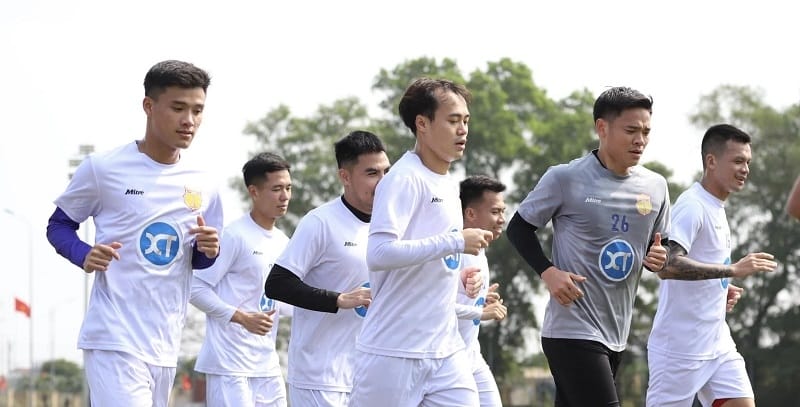 Nam Định đang bay cao tại V-League mùa này (Ảnh: Thép Xanh Nam Định FC).