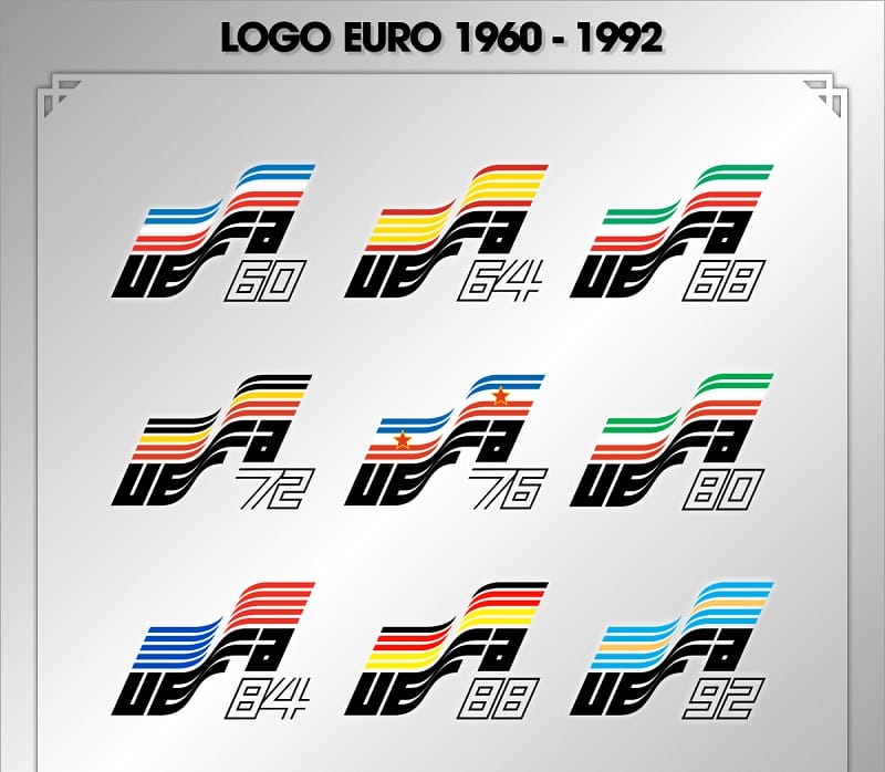 Logo Euro thời kỳ đầu khá đơn giản