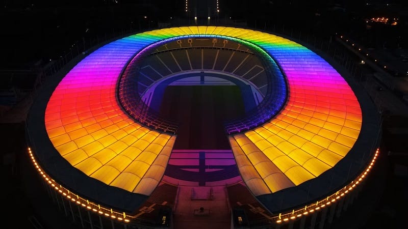 Logo Euro 2024 được lấy cảm hứng từ sân vận động Olympiastadion