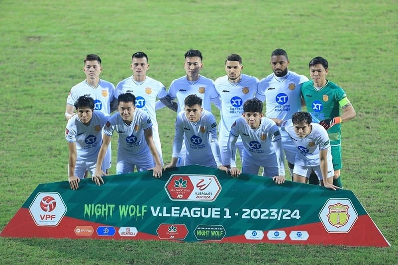 Nam Định vô địch lượt đi V-League 2023/24. (Ảnh: VPF)