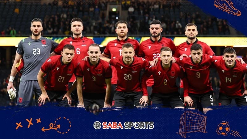 Đội hình tuyển Albania ở trận giao hữu mới đây