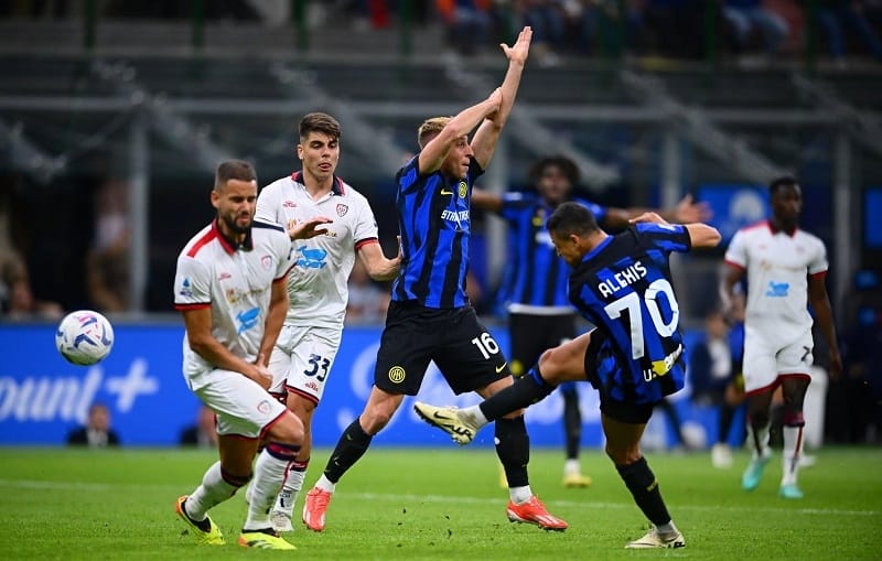Kết quả bóng đá Inter Milan vs Cagliari: Nerazzurri thi đấu thất vọng trong ngày vắng Lautaro Martinez