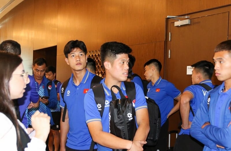 U23 Việt Nam đóng quân tại một trong những khách sạn hàng đầu Doha (Ảnh: VFF).