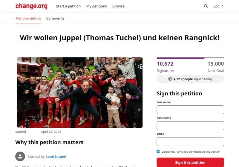 Người hâm mộ Bayern Munich lập đơn kiến nghị yêu cầu giữ chân HLV Thomas Tuchel.