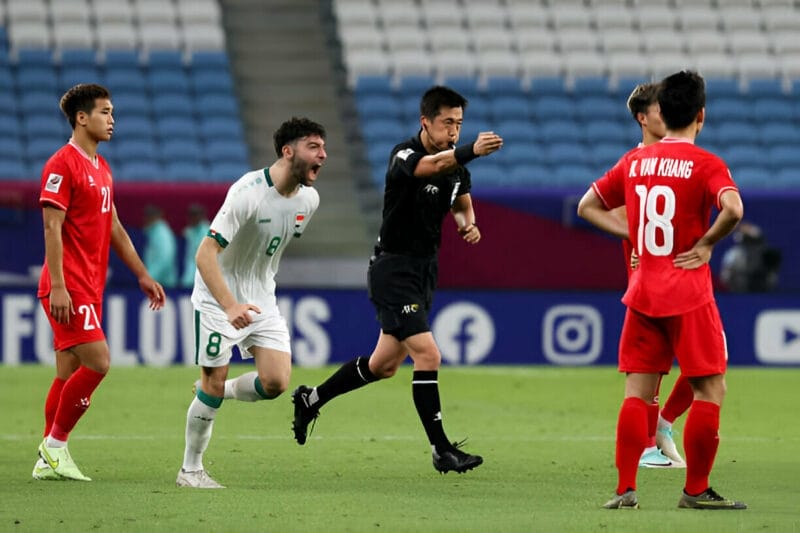Truyền thông Iraq chê đội nhà thắng U23 Việt Nam không thuyết phục (Ảnh: Getty).