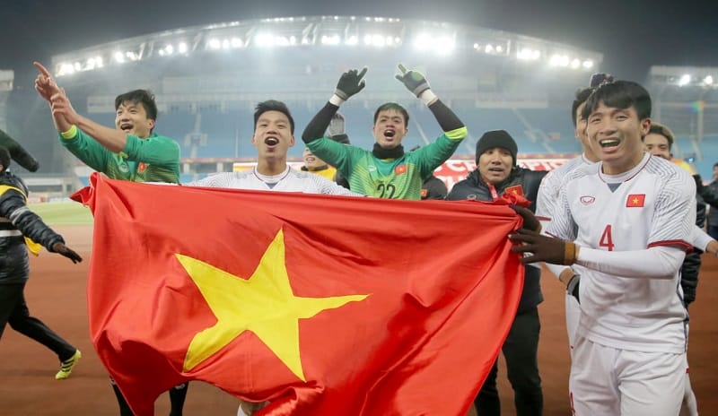 U23 Việt Nam làm nên lịch sử tại VCK U23 châu Á 2018 (Ảnh: Báo Điện tử Chính phủ)