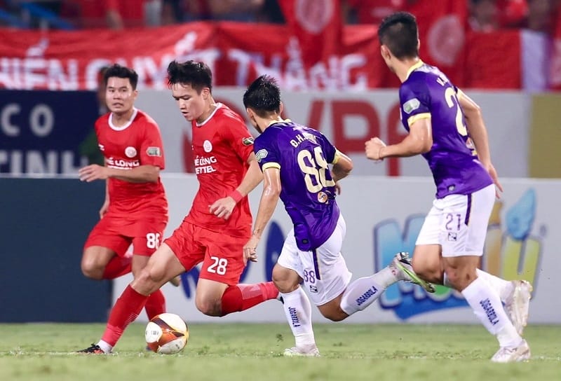 Hoàng Đức thi đấu ấn tượng trước Hà Nội (Ảnh: Thể Công–Viettel FC).