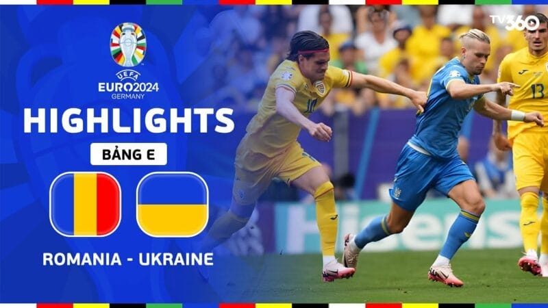 Highlights Romania vs Ukraine, vòng bảng Euro 2024