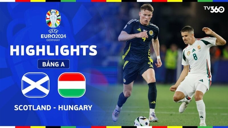 Highlights Scotland vs Hungary, vòng bảng Euro 2024