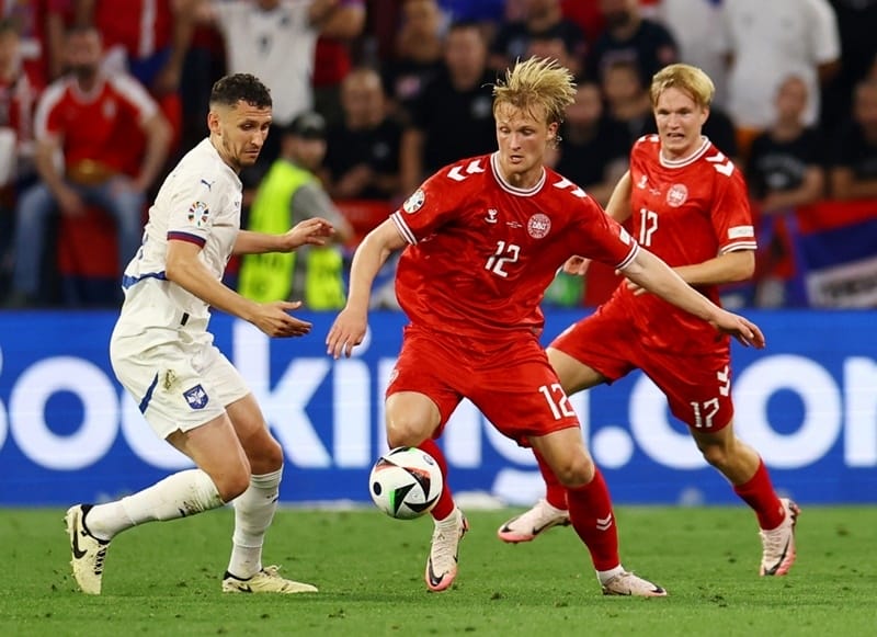 Kết quả bóng đá Đan Mạch vs Serbia: Dồn ép bất thành, mục tiêu hoàn tất