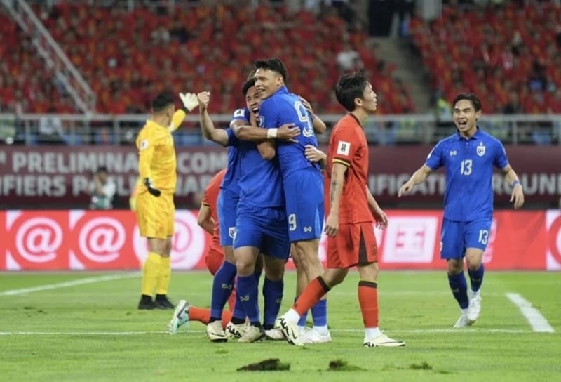 Kết quả bóng đá Trung Quốc vs Thái Lan: Voi chiến kiên cường giành trận hòa