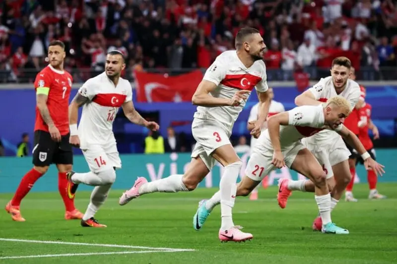 Kết quả bóng đá Áo vs Thổ Nhĩ Kỳ: Kịch tính đến phút cuối, người Thổ ăn mừng