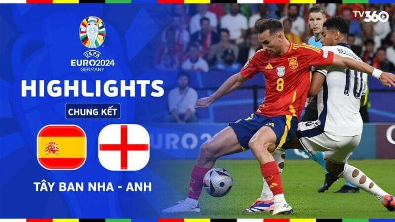 Highlights Tây Ban Nha vs Anh, chung kết Euro 2024